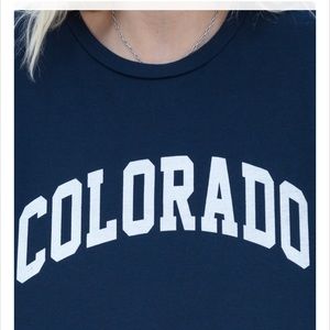 Long sleeve, graphic, Colorado, shirt.